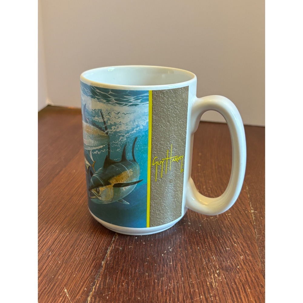 Guy Harvey 2004 Marine Life Tuna Baitfish Ceramic Coffee Mug Bealls Florida